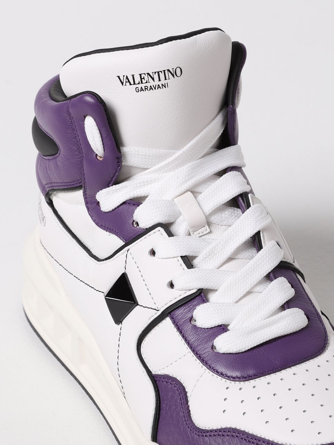 Sneakers Valentino Garavani: Sneakers One Stud Valentino Garavani in nappa viola 4