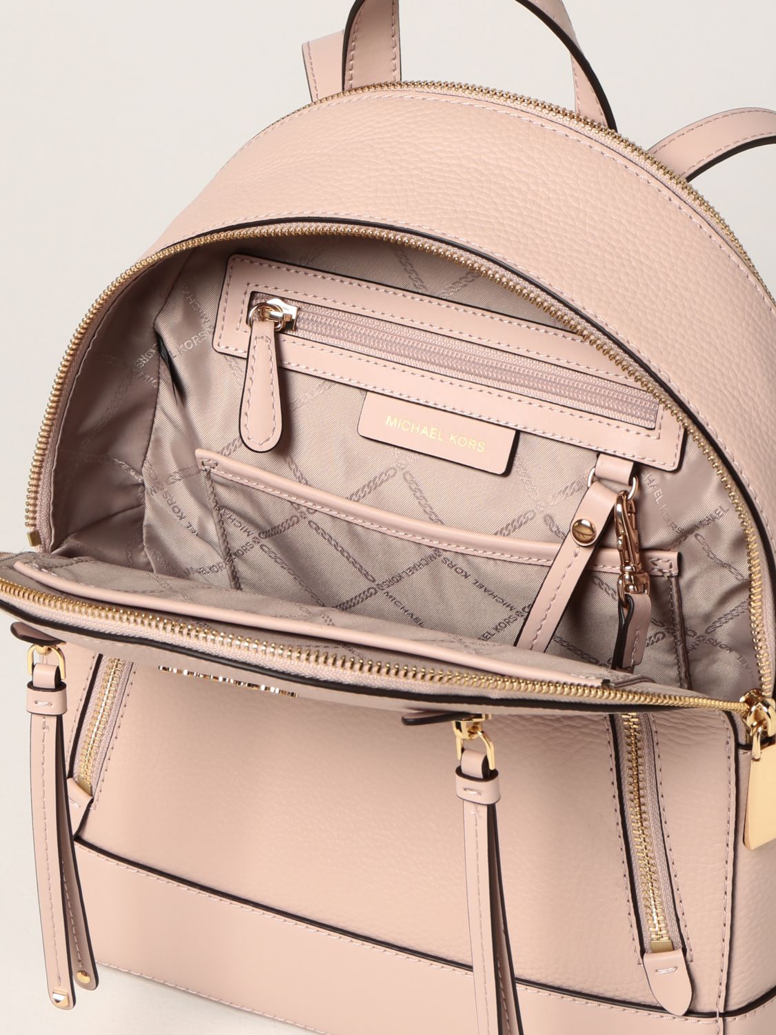 Leather backpack Michael Kors Pink in Leather - 24024603