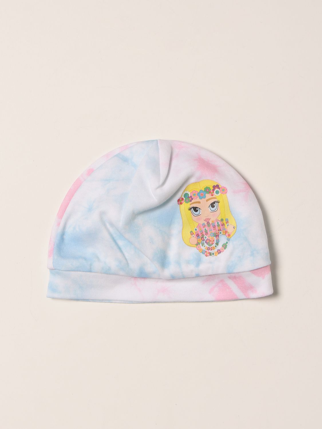 Cappello neonato Chiara Ferragni: Cappello a berretto Chiara Ferragni con logo Mascotte bianco 1