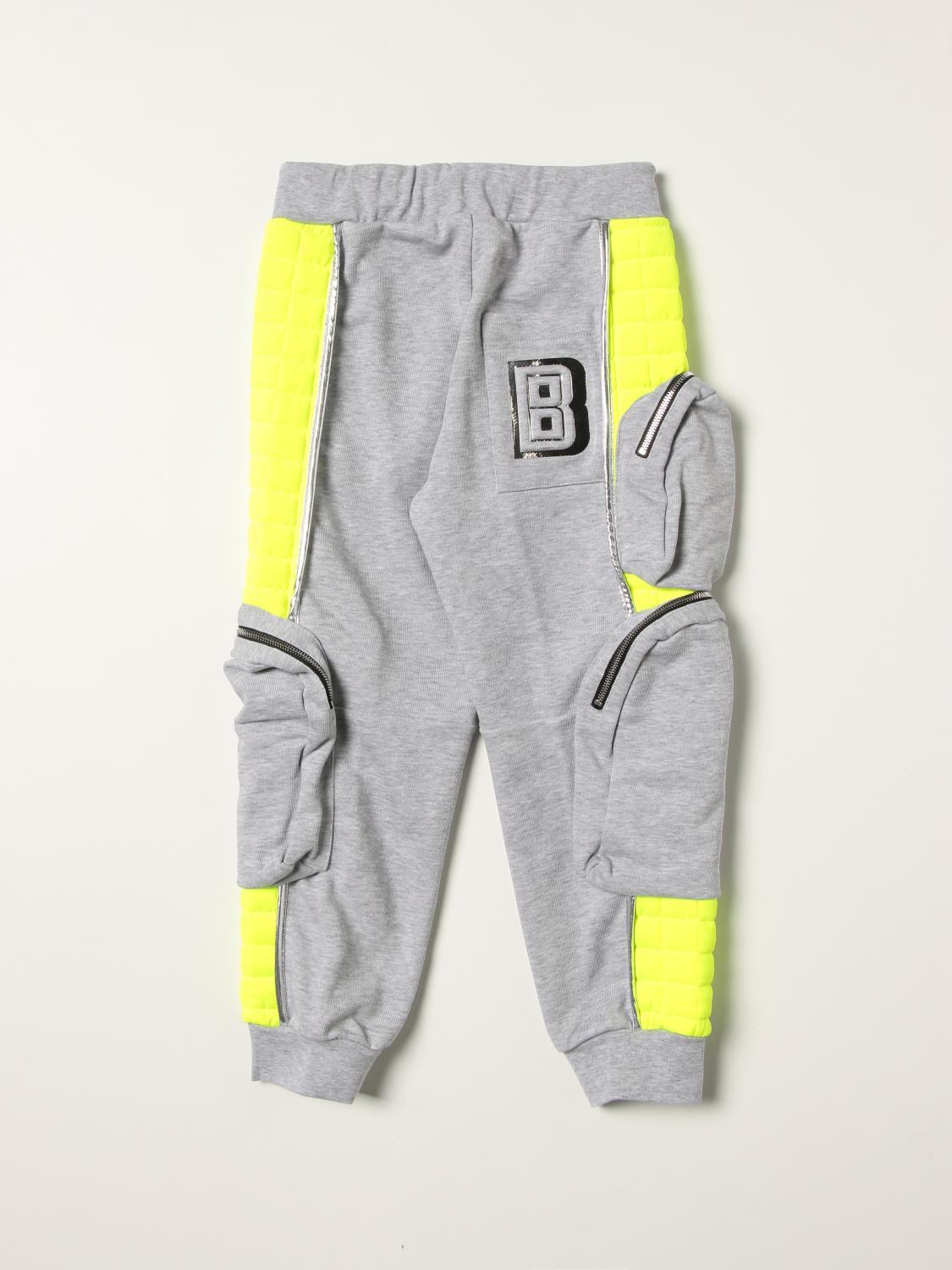 Trousers Balmain: Balmain multipockets cotton blend trousers yellow 2
