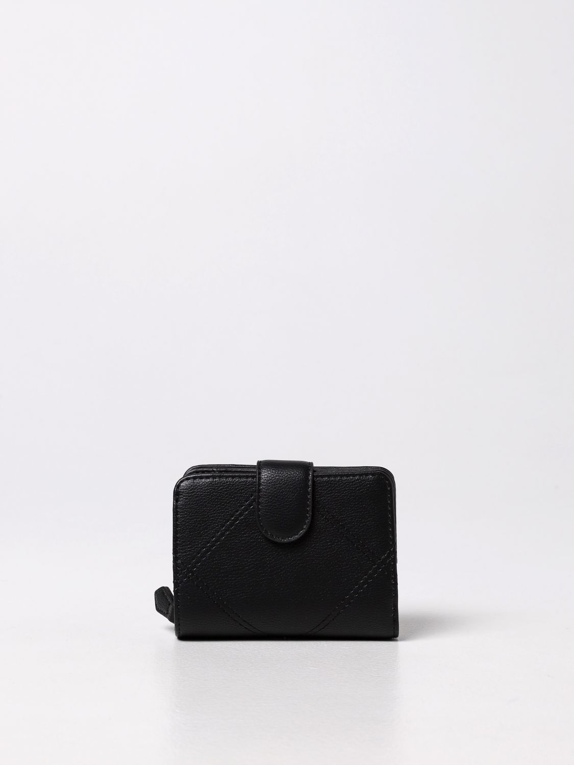 Wallet Twinset: Twinset wallet in micro grain synthetic leather black 3