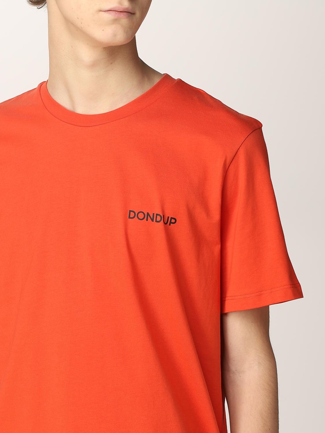 Dondup Tシャツ メンズ Tシャツ Dondup メンズ オレンジ Tシャツ Dondup Us198jf0309uxxx Giglio Com