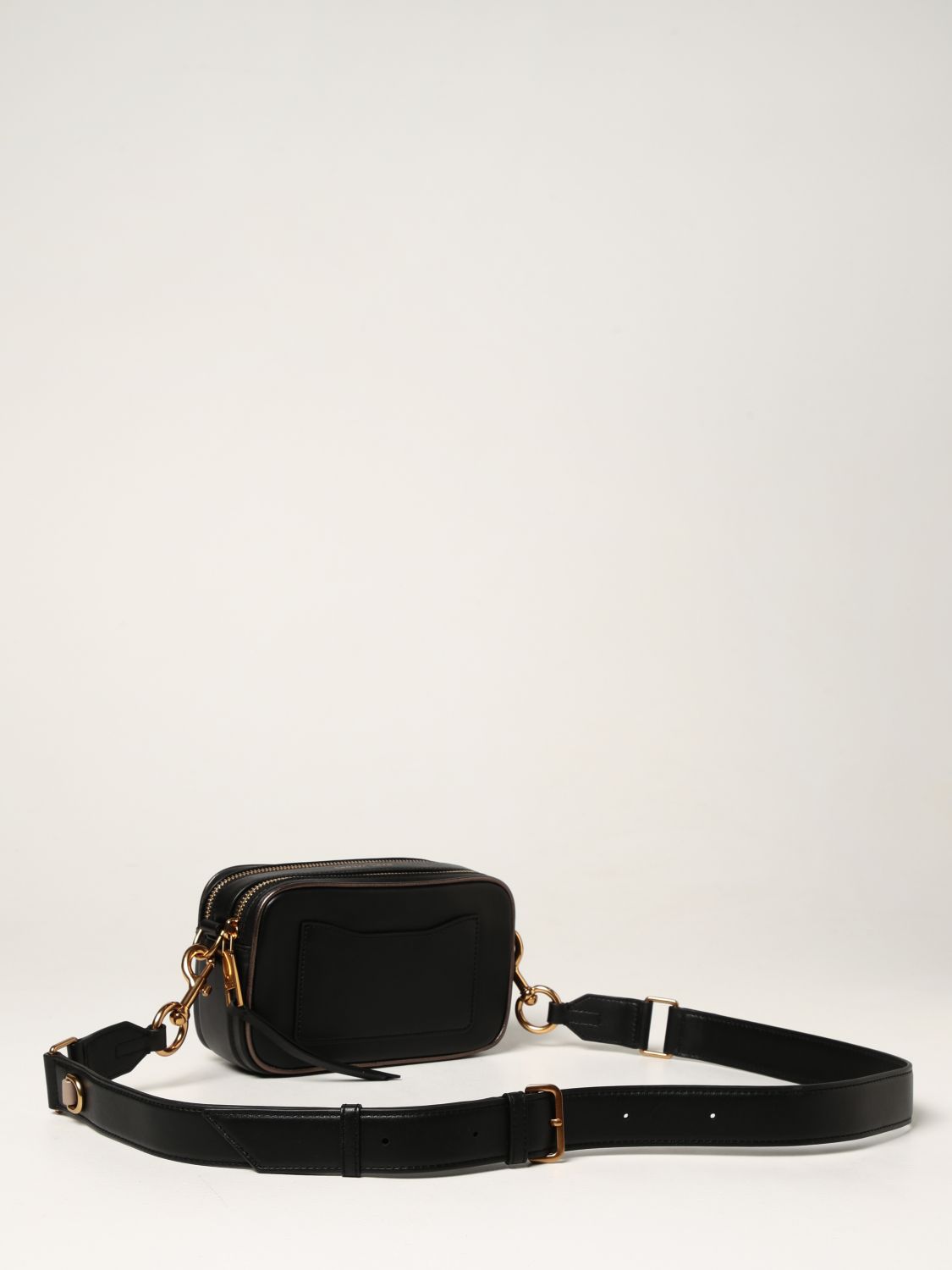 MARC JACOBS: The Moto Shot Shiny leather bag - Black | Marc Jacobs ...