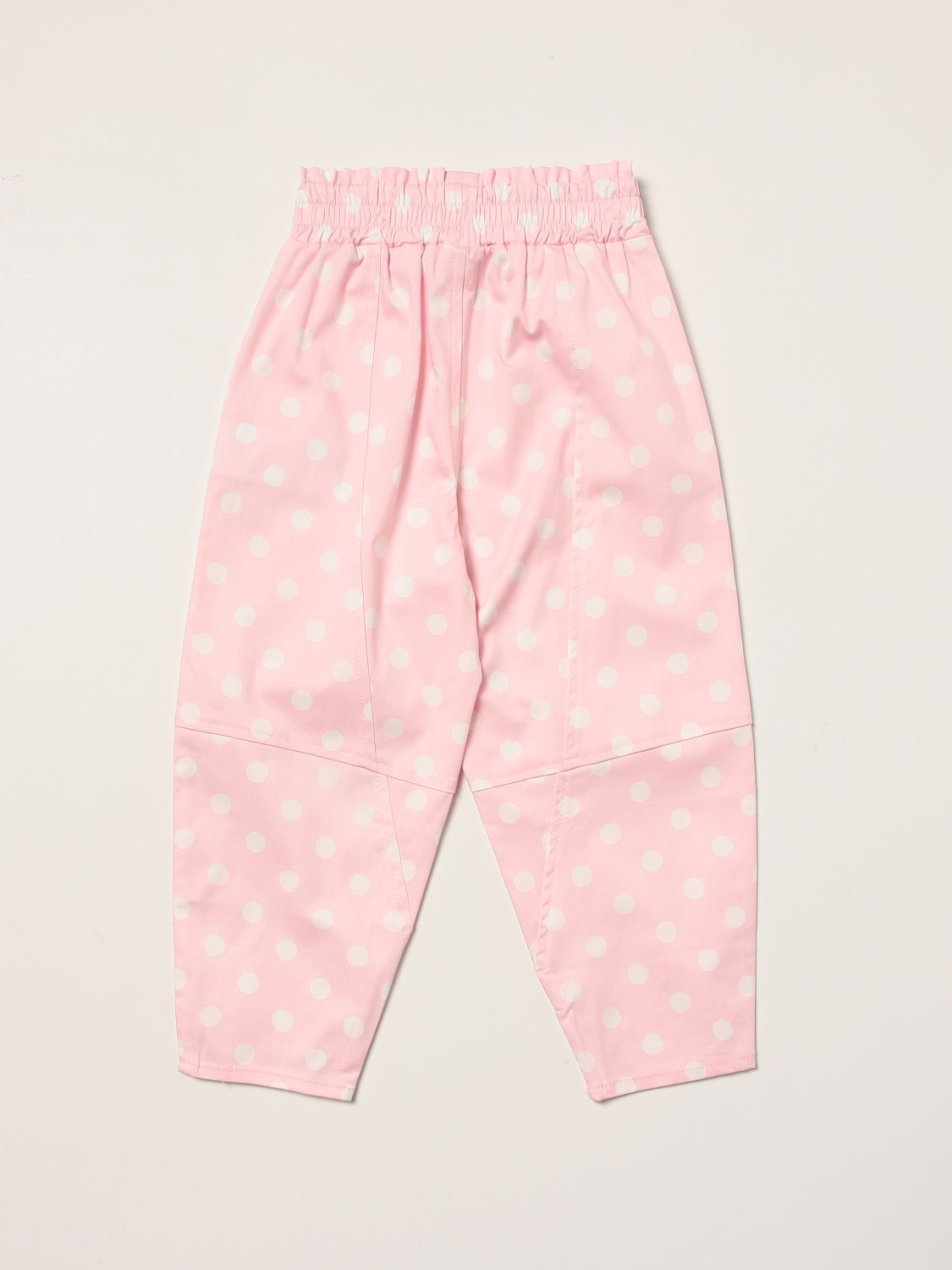 Pants Monnalisa: Monnalisa pants with polka dots pink 2