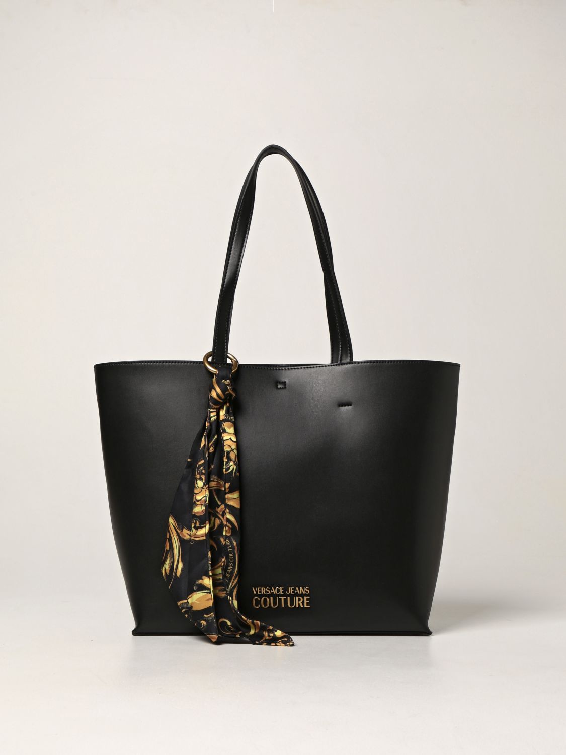VERSACE JEANS COUTURE: bag in synthetic leather - Black 1 | Versace ...
