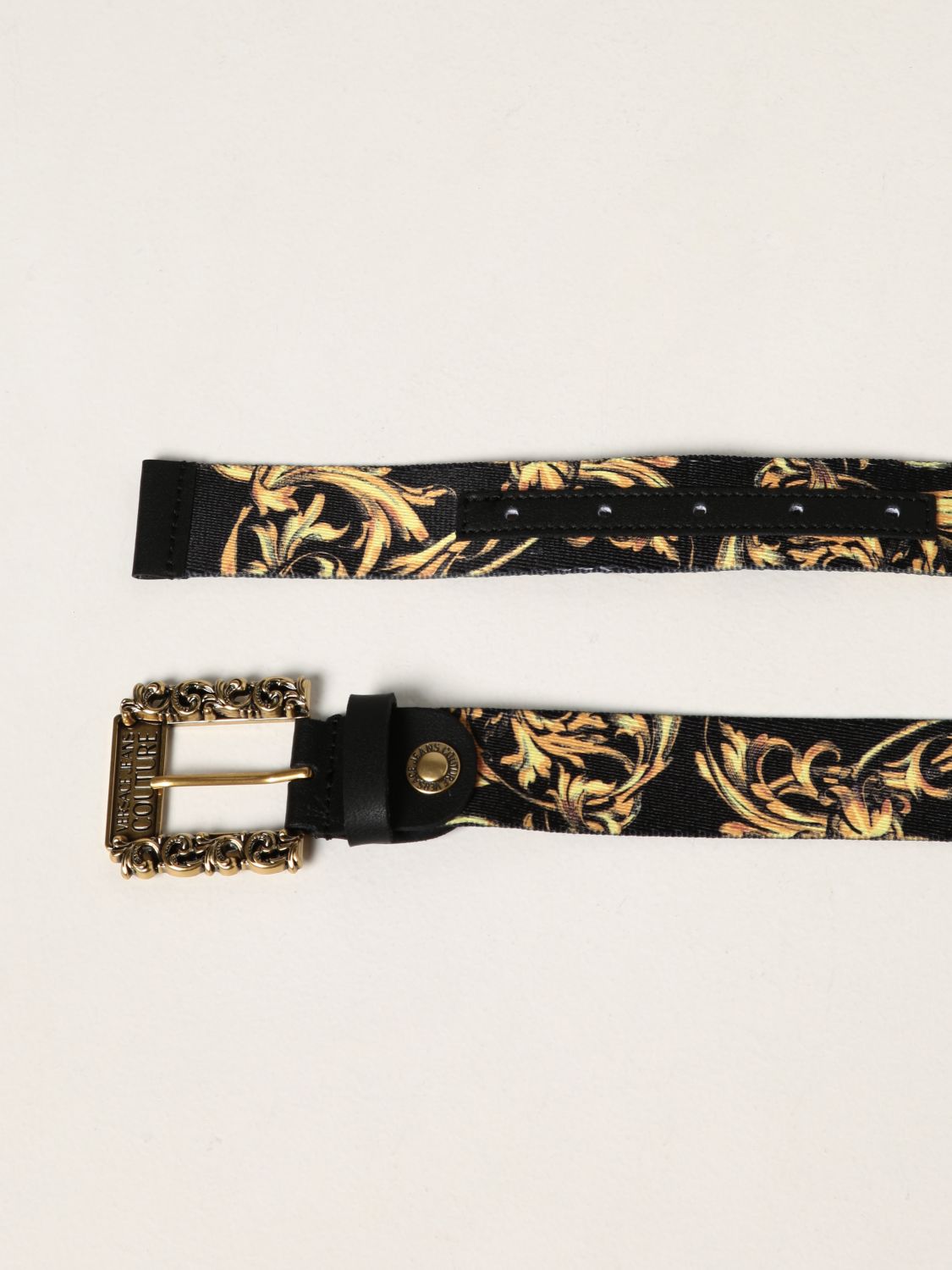 Belt Versace Jeans Couture: Versace Jeans Couture belt with Regalia Baroque print black 2