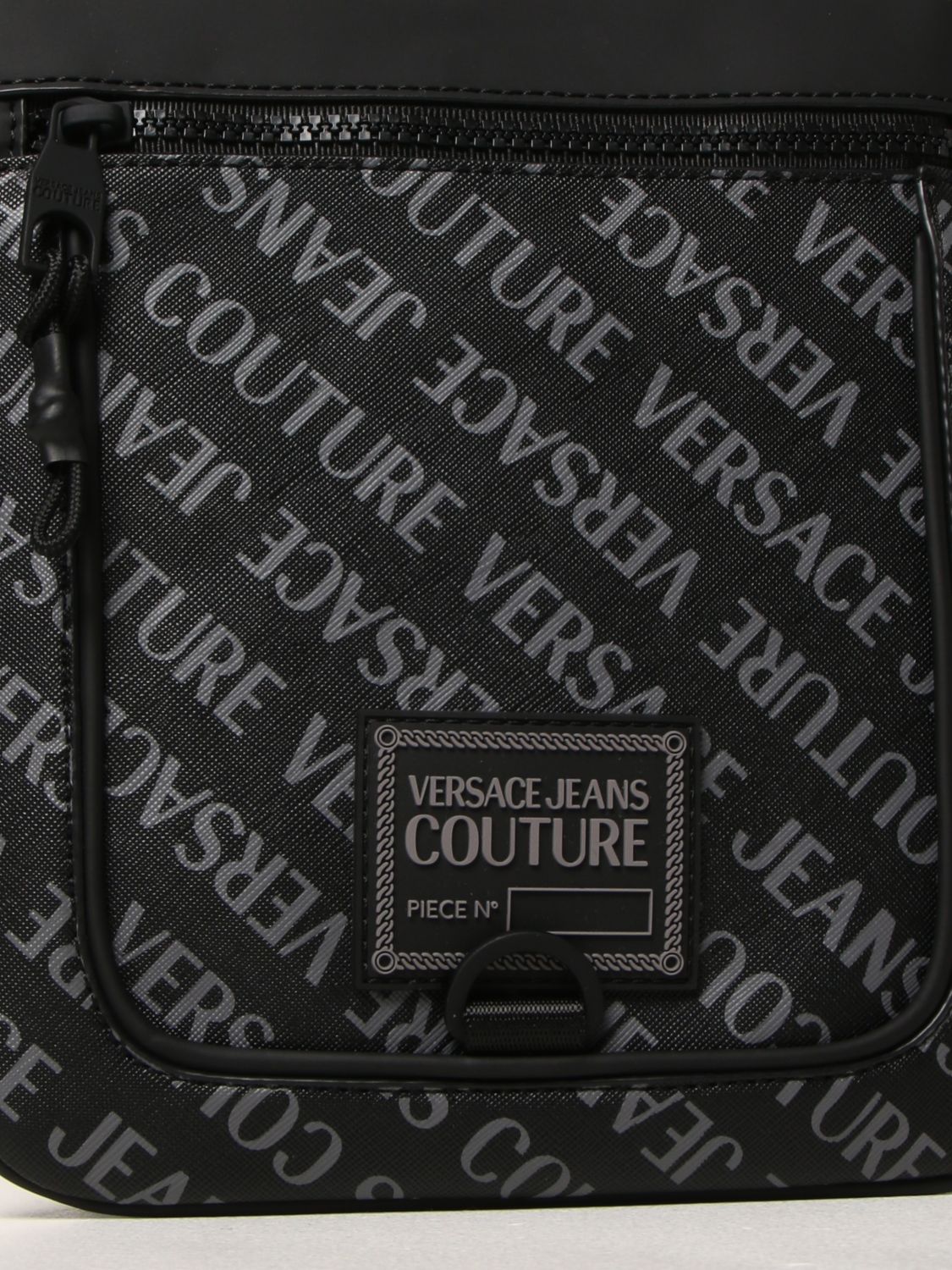 Borsa a tracolla Versace Jeans Couture: Borsello Versace Jeans Couture con logo all over nero 3
