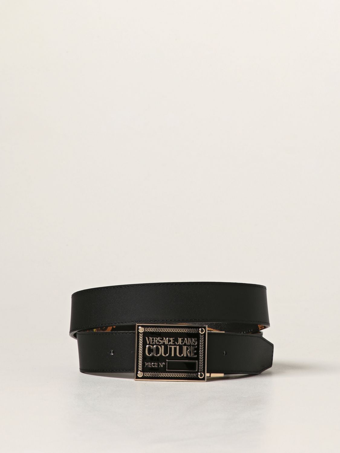 Cintura Versace Jeans Couture: Cintura reversibile Versace Jeans Couture in pelle nero 2