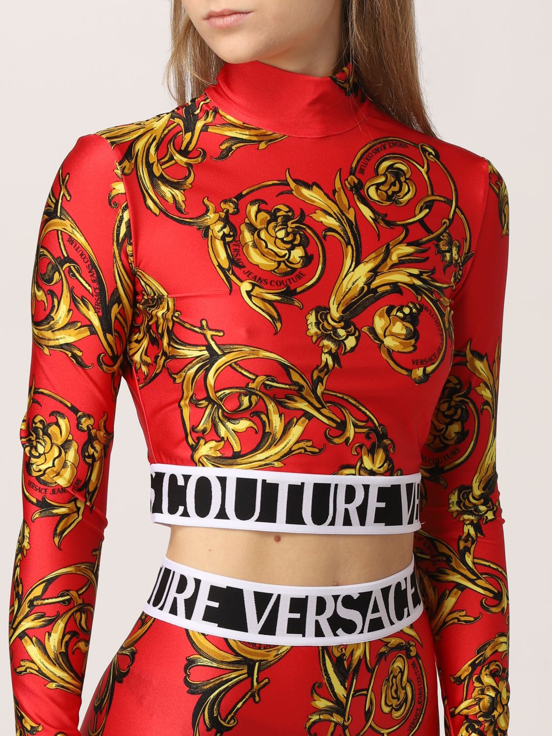 Top Versace Jeans Couture: Camiseta mujer Versace Jeans Couture rojo 3