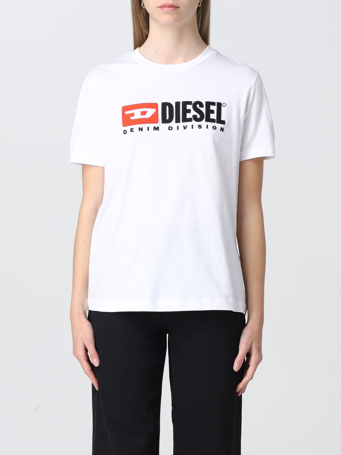 DIESEL：Tシャツ レディース - ホワイト | GIGLIO.COMオンラインのDiesel Tシャツ A050330AAXJ