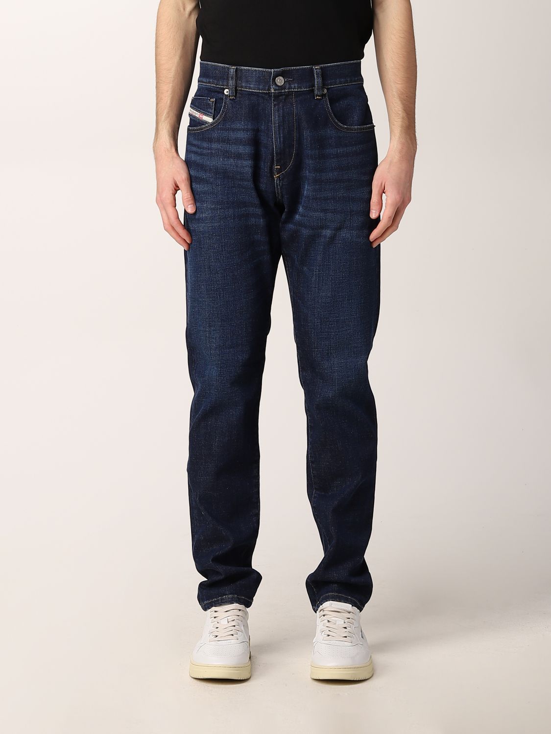 DIESEL: D-Strukt jeans in denim - Denim | Diesel jeans A0355809B90 on GIGLIO.COM