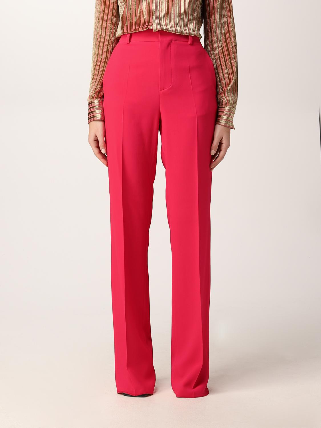 DSQUARED2: Pantalone a vita alta - Rosso | Pantalone Dsquared2  S75KB0253S48427 GIGLIO.COM