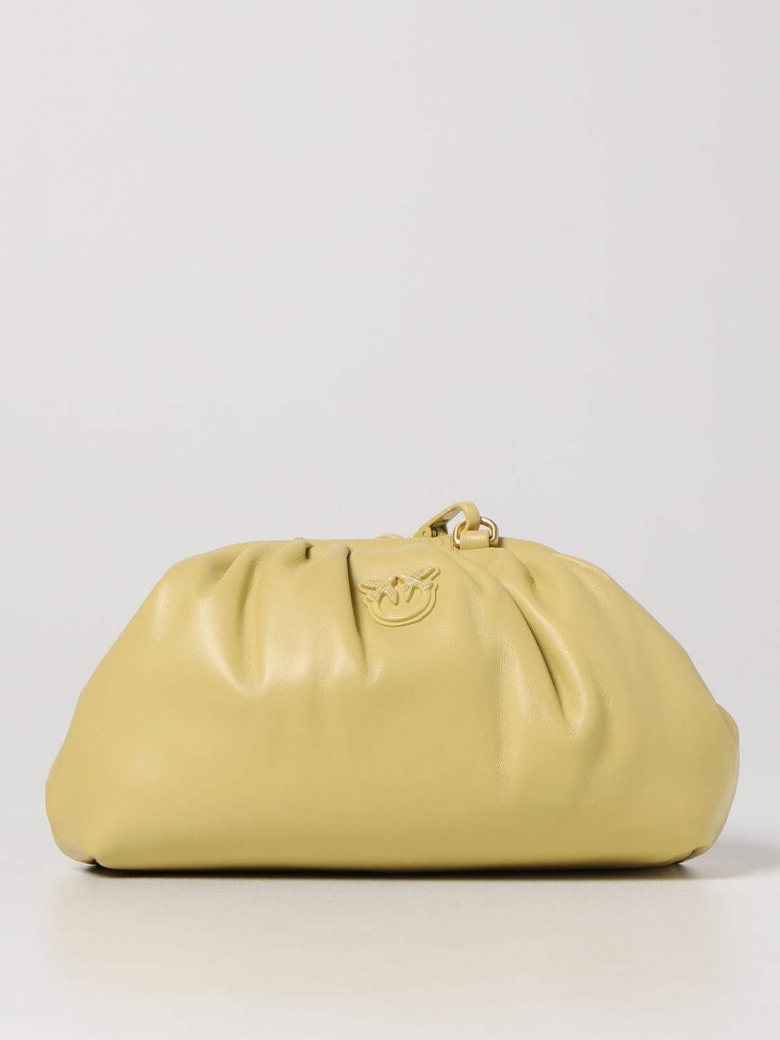 Pinko Mini Pouch In Nappa Leather In Yellow | ModeSens