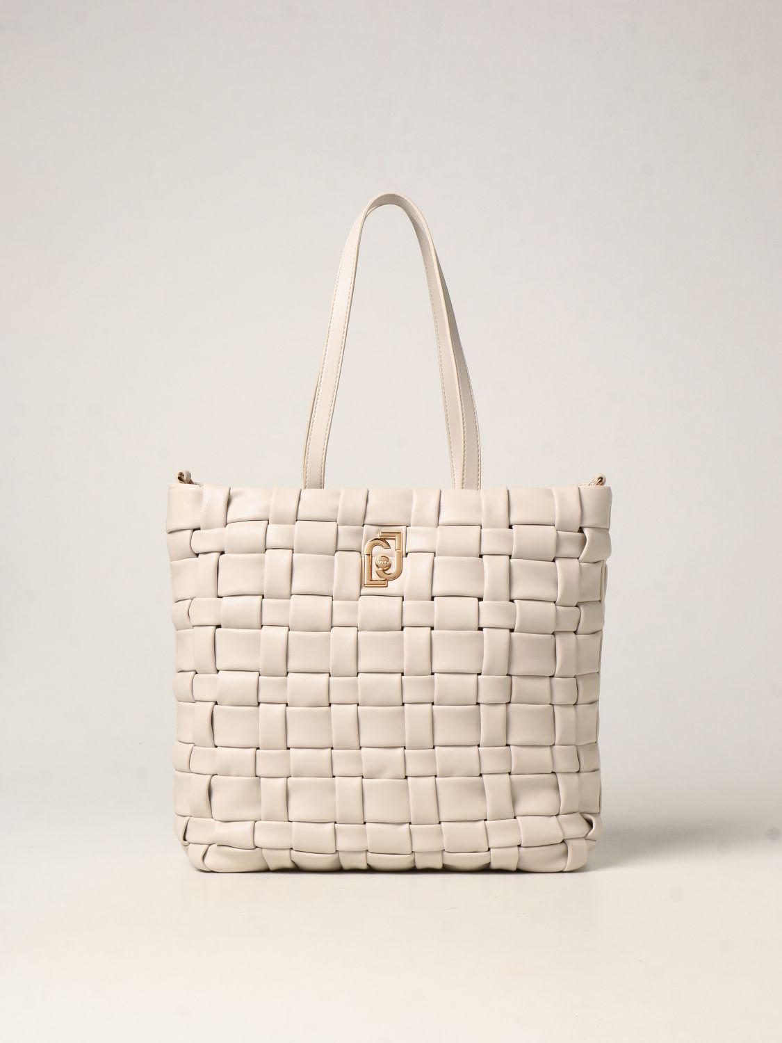 kanaal evenwicht Kruipen LIU JO: bag in woven synthetic leather - Milk | Liu Jo tote bags  AA2236E0015 online on GIGLIO.COM