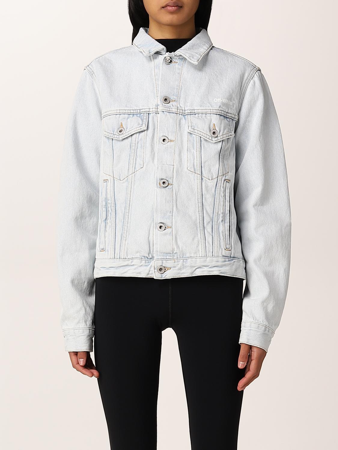 OFF-WHITE: denim jacket - Blue | Jacket 