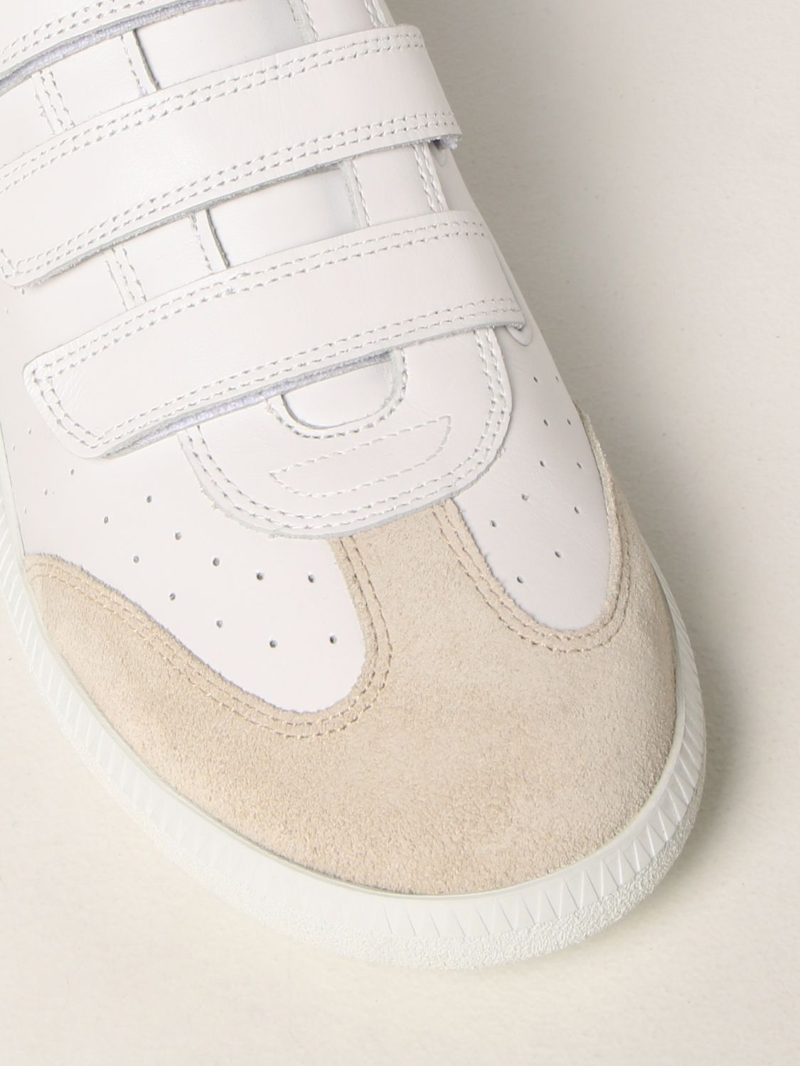 ISABEL MARANT: Bethy sneakers in leather - White | Isabel Marant ...