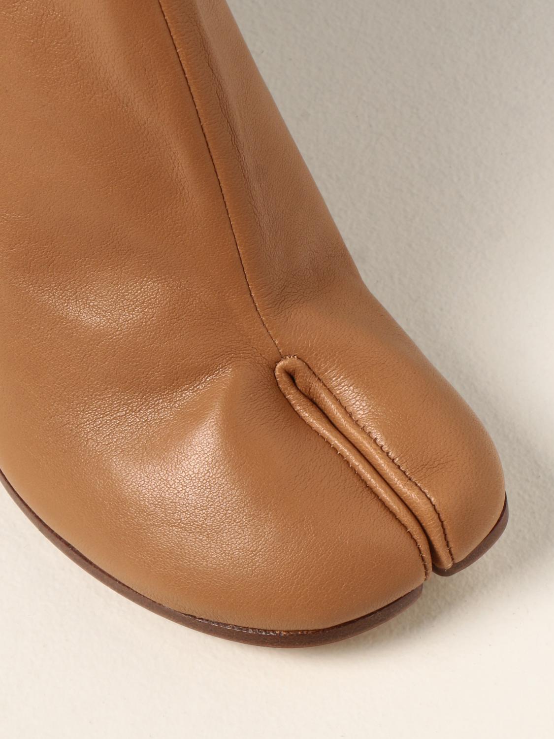MAISON MARGIELA: Botines planos mujer | Botines Planos Maison Margiela Mujer  Cuero | Botines Planos Maison Margiela S58WU0260P3753 GIGLIO.COM