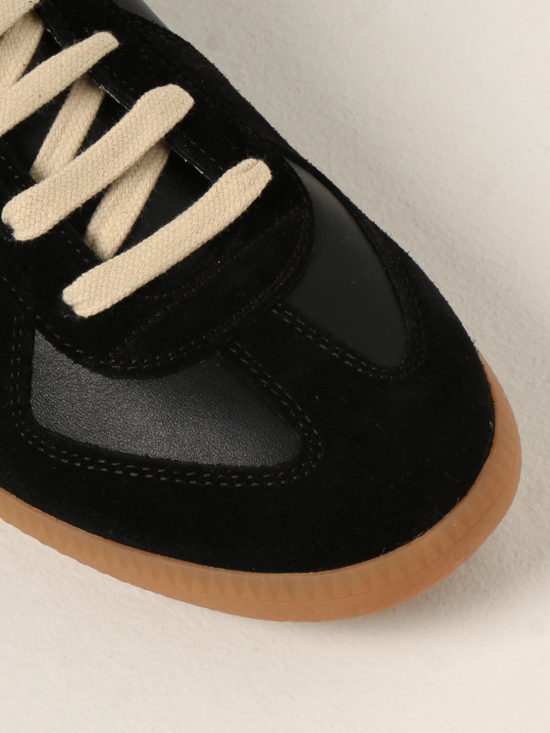 Sneakers Maison Margiela: Sneakers Replica Maison Margiela in pelle e camoscio nero 4