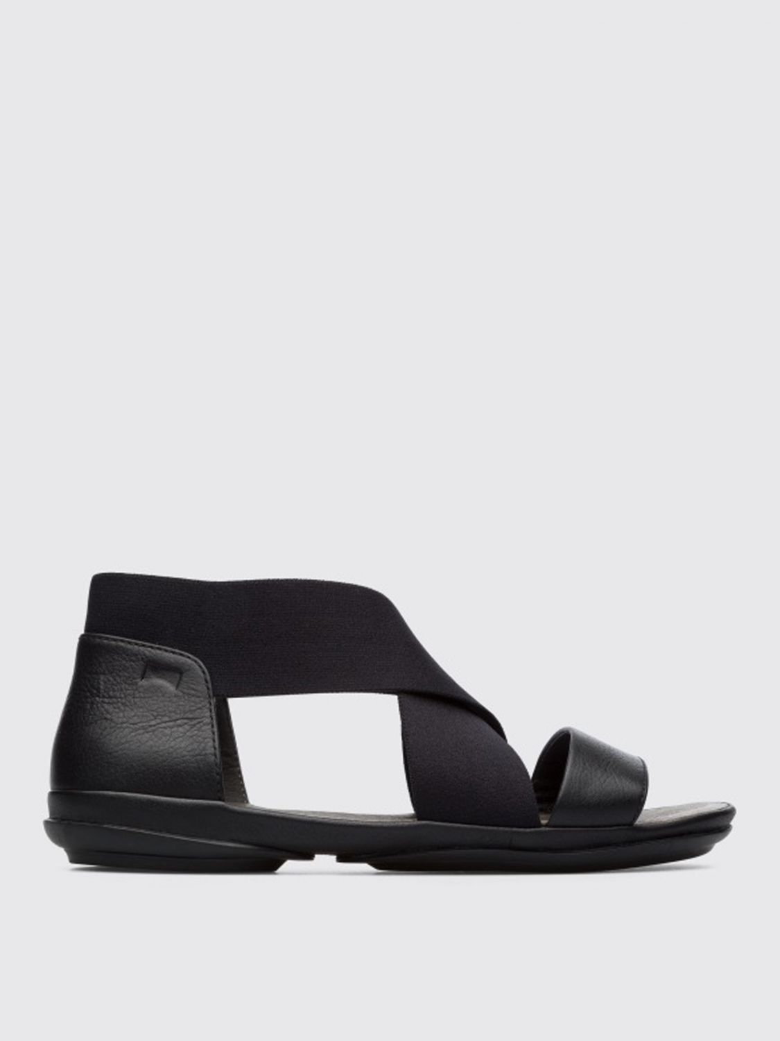 Camper Right Leather Sandals In Black | ModeSens