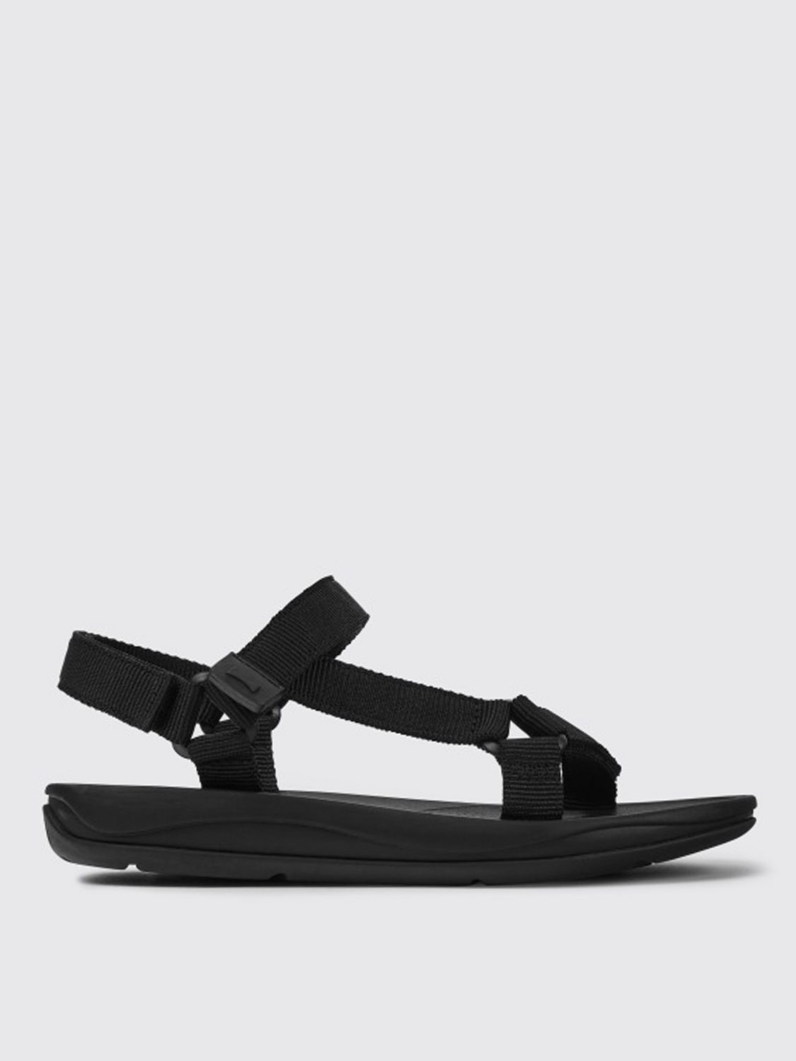 CAMPER: Match sandals in recycled PET - Black | Camper flat sandals ...
