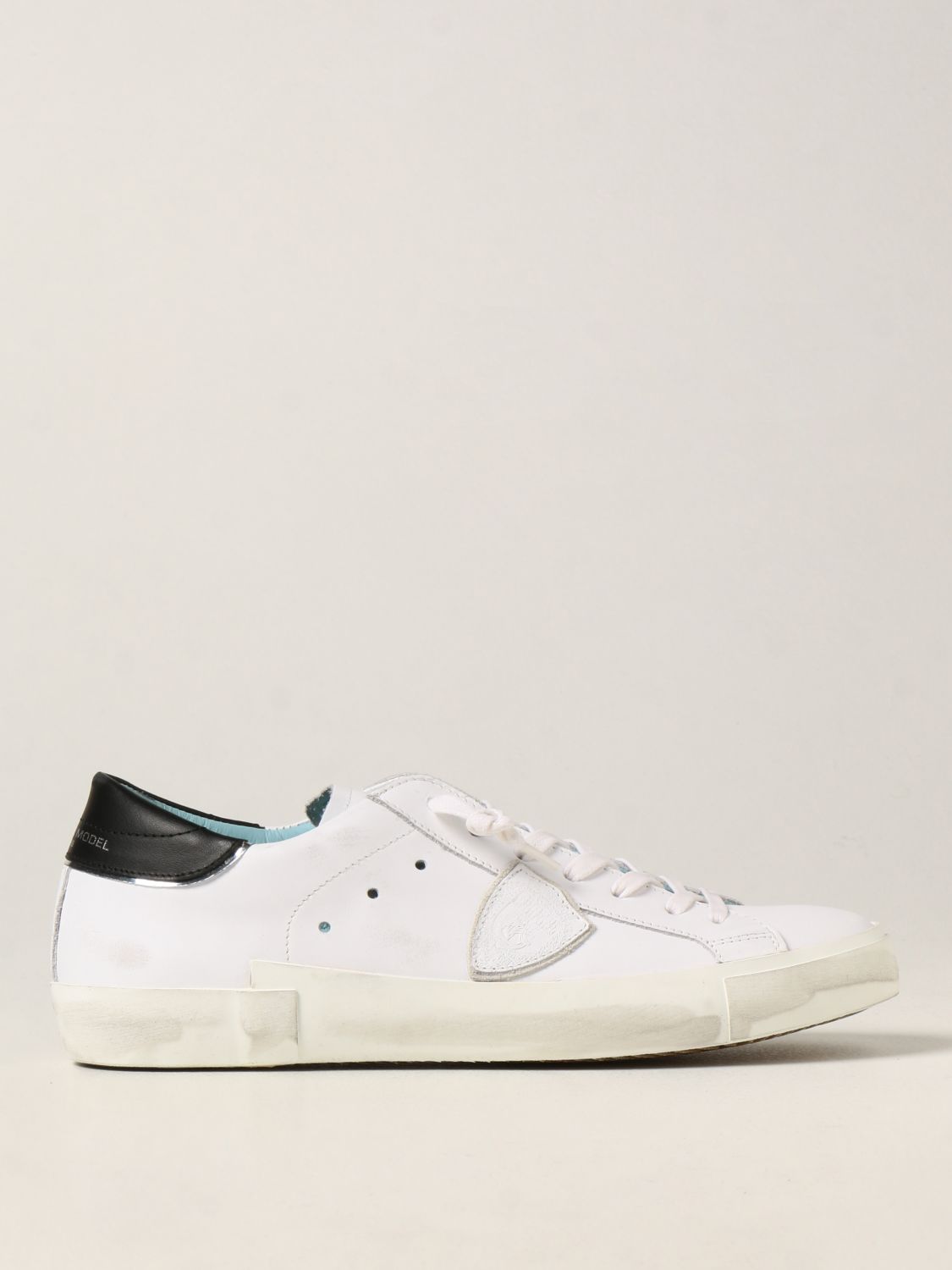 Mens Trainers Philippe Model Trainers Philippe Model Prsx Sneakers In Leather in White for Men 