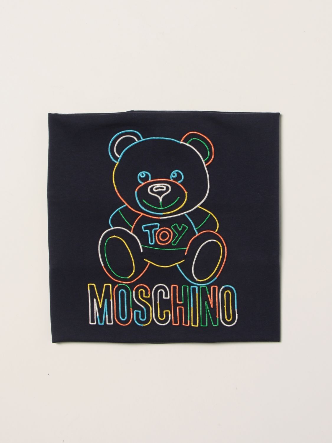 Copertina Moschino Baby: Copertina Teddy Bear Moschino Baby in cotone blue 1