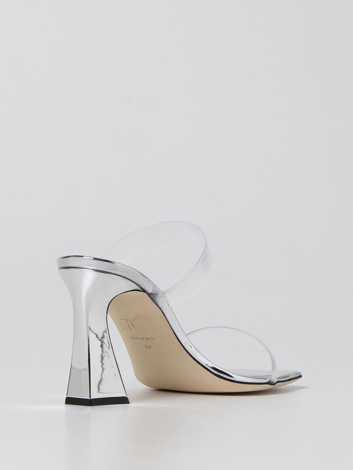 giuseppe zanotti silver heels