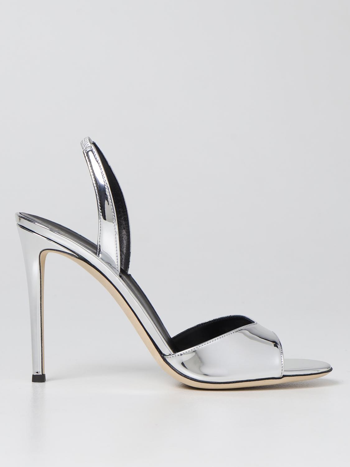 Giuseppe Zanotti ヒールサンダル レディース シルバー Giglio Comオンラインのgiuseppe Zanotti ヒール サンダル I