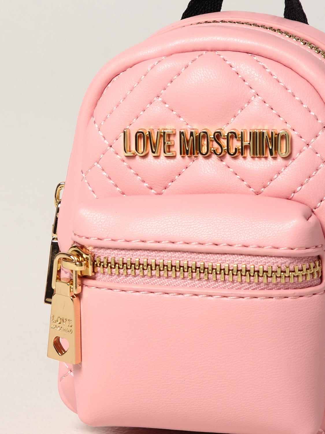 moschino pink backpack