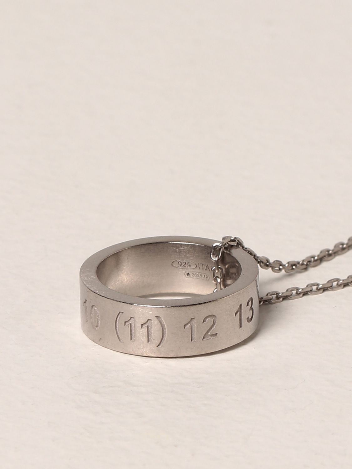 Maison Margiela 925 silver necklace with ring