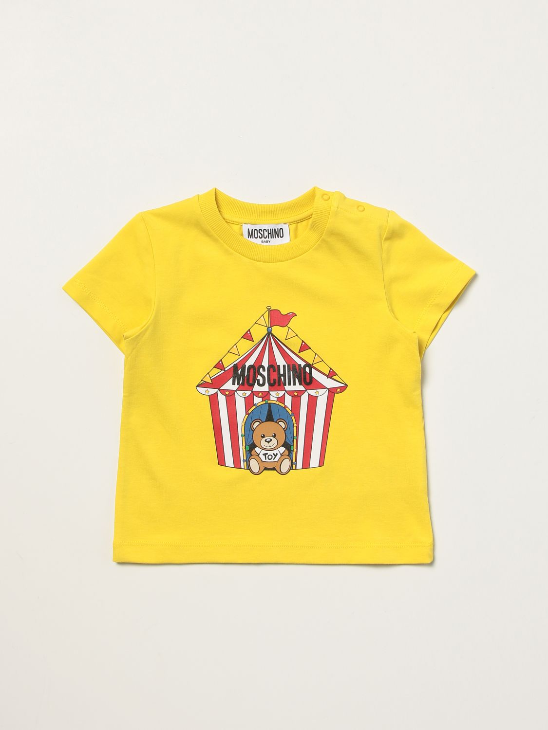 T-shirt Moschino Baby: T-shirt Moschino Baby in cotone con Teddy Bear giallo 1