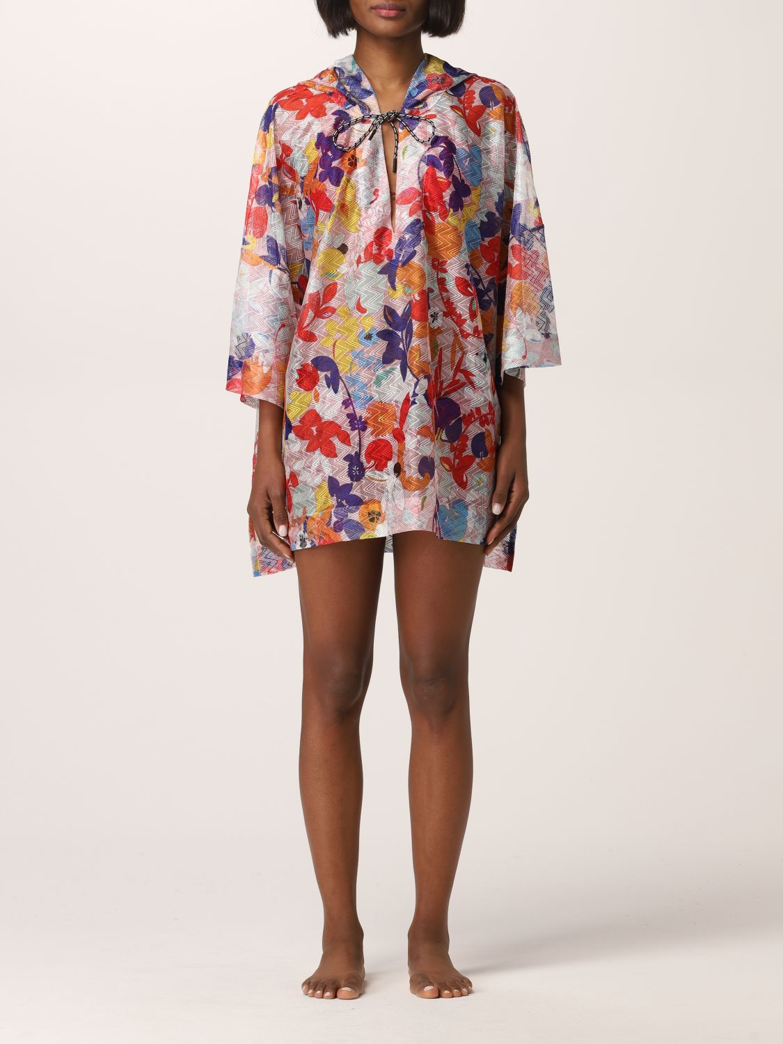 Dress Missoni: Missoni mini beach dress with zig zag pattern multicolor 1