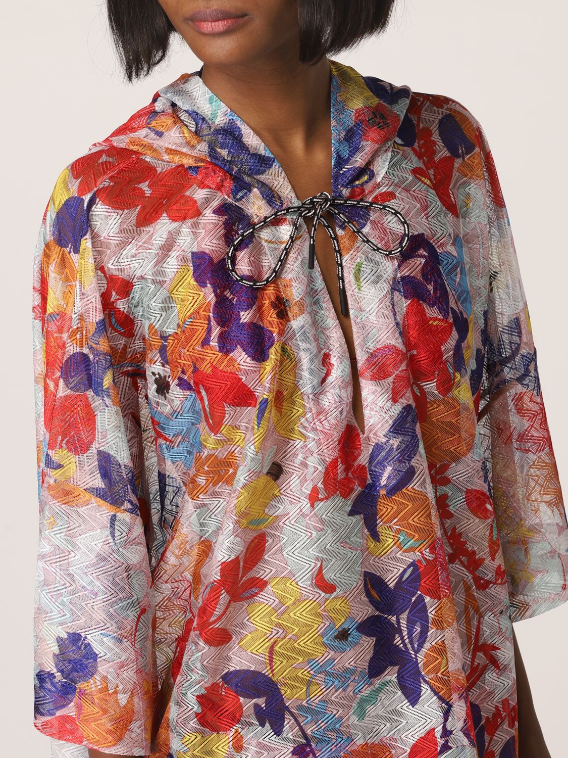 Dress Missoni: Missoni mini beach dress with zig zag pattern multicolor 5
