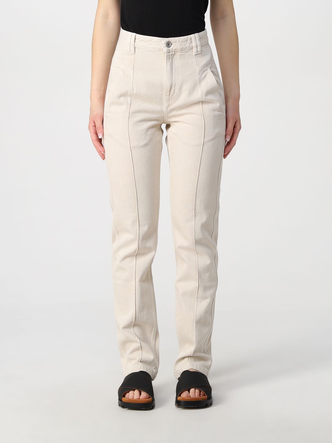 beige trousers women