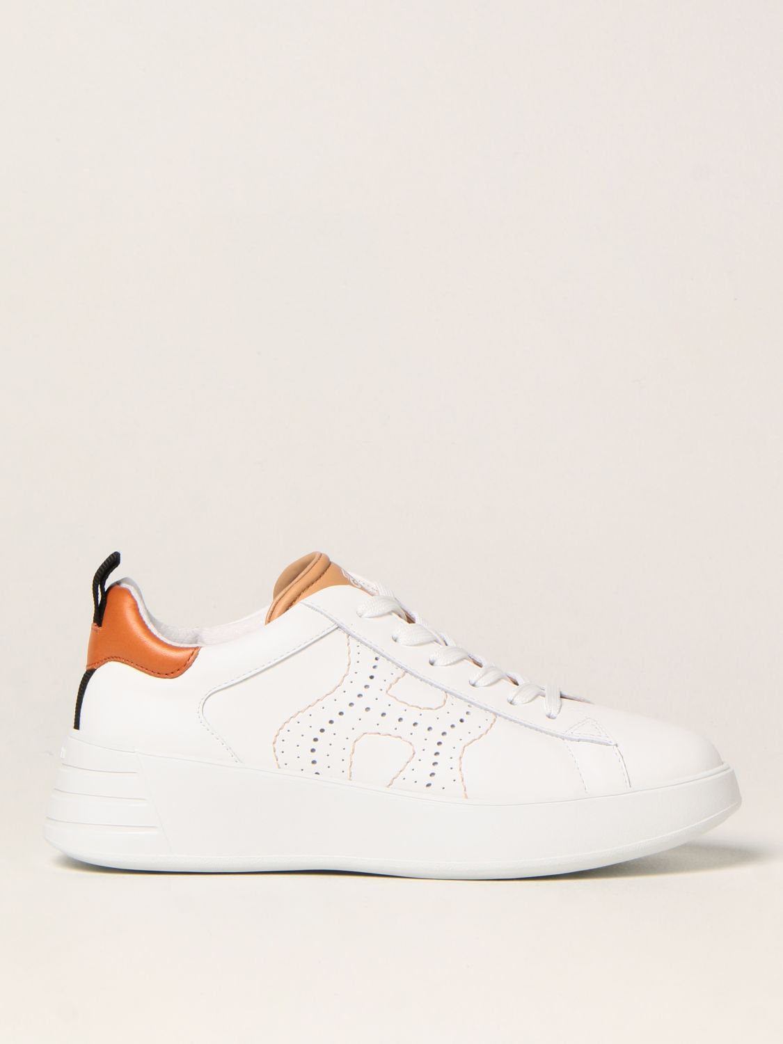 Sneakers Hogan: Rebel H562 Hogan trainers in leather with wavy H white 1