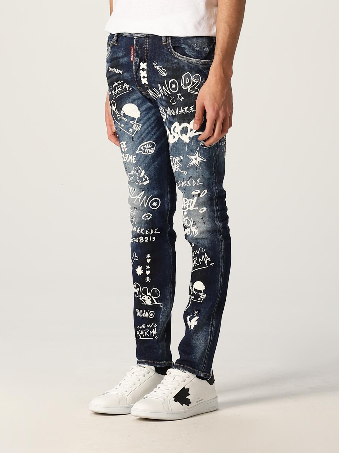 graphic jeans mens