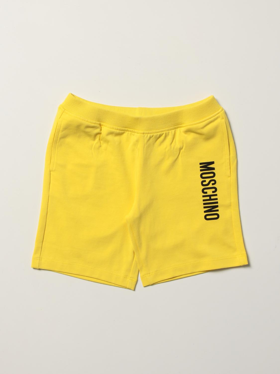 Moschino Baby Outlet Pants kids Yellow Moschino Baby shorts