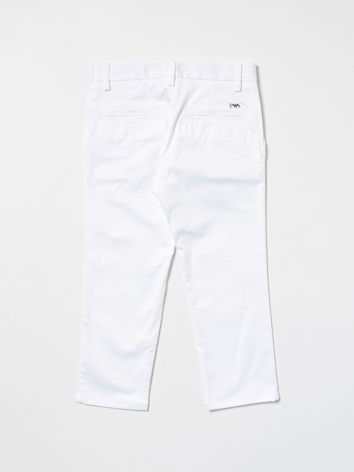 Pantalone Emporio Armani: Pantalone skinny Emporio Armani in cotone bianco 2