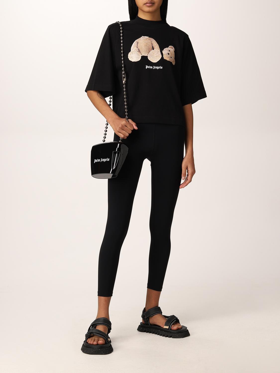 PALM ANGELS: Borsa Padlock rigida - Nero | Borsa Mini Palm Angels  PWNQ002C99PLA001 GIGLIO.COM