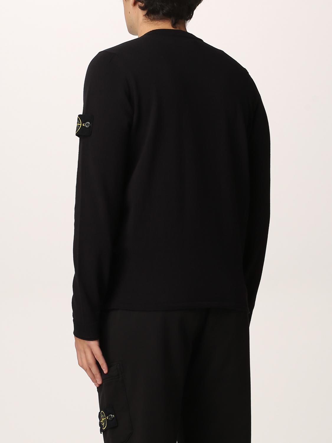 STONE ISLAND jumper in soft cotton Navy Stone Island jumper 540B2