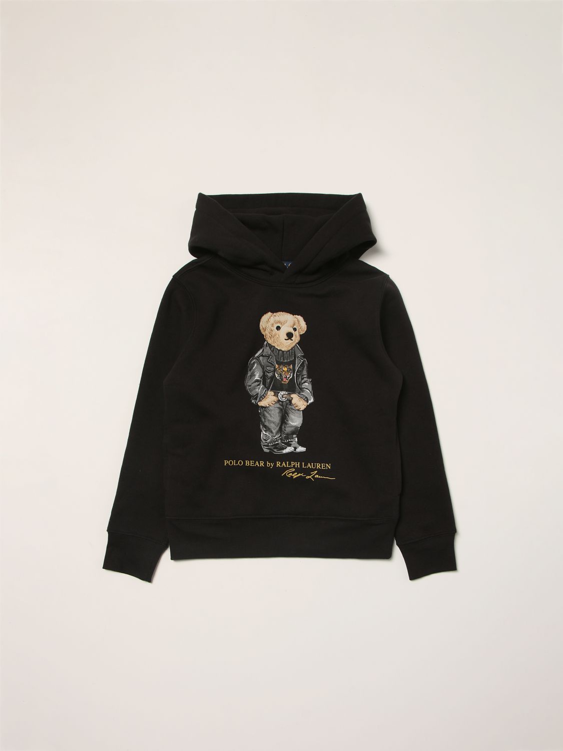POLO RALPH LAUREN: sweatshirt with teddy bear print - Black | Polo Ralph  Lauren sweater 323857272 online on 