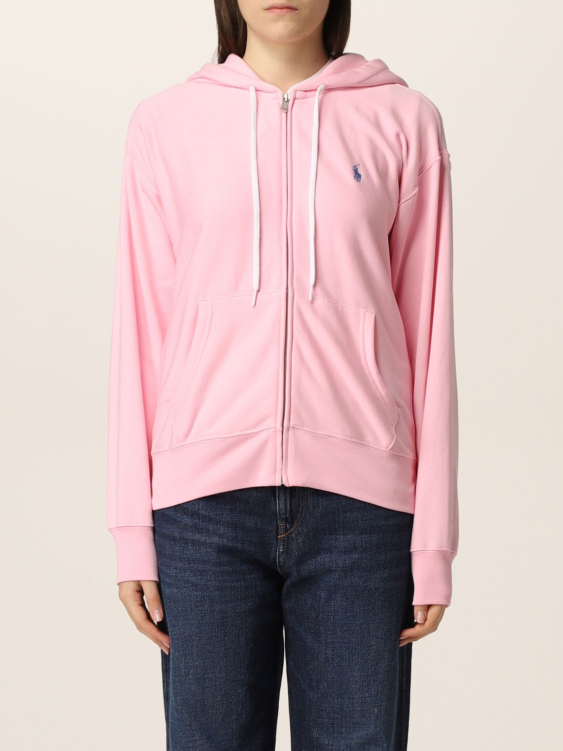 POLO RALPH LAUREN: hoodie - Pink | Polo Ralph Lauren sweatshirt 211780303  online on 
