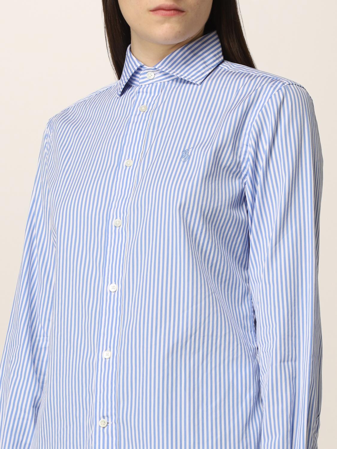 ralph lauren blue cotton shirt