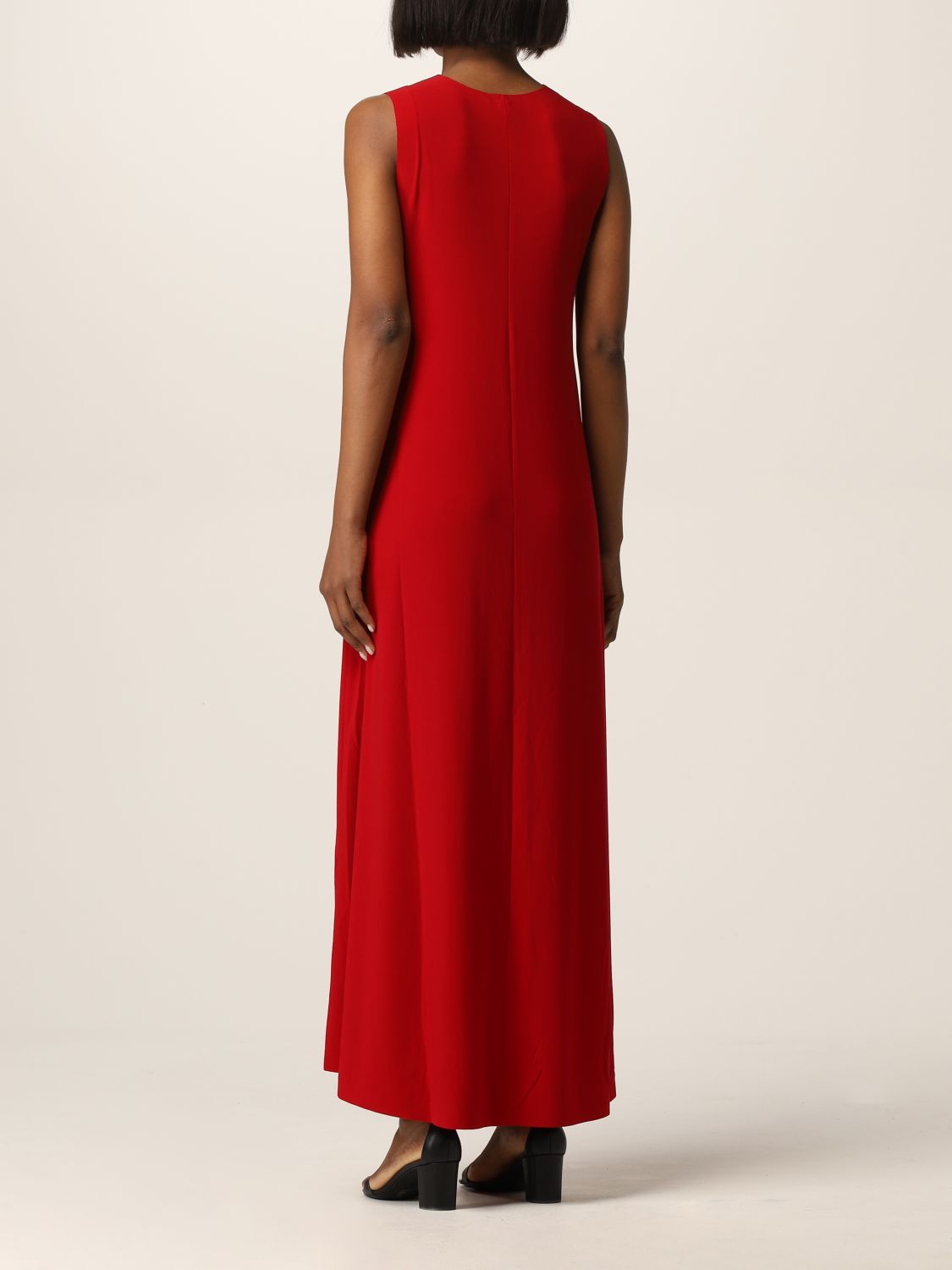 NORMA KAMALI: dress for woman - Red | Norma Kamali dress KK4203PL015004 ...