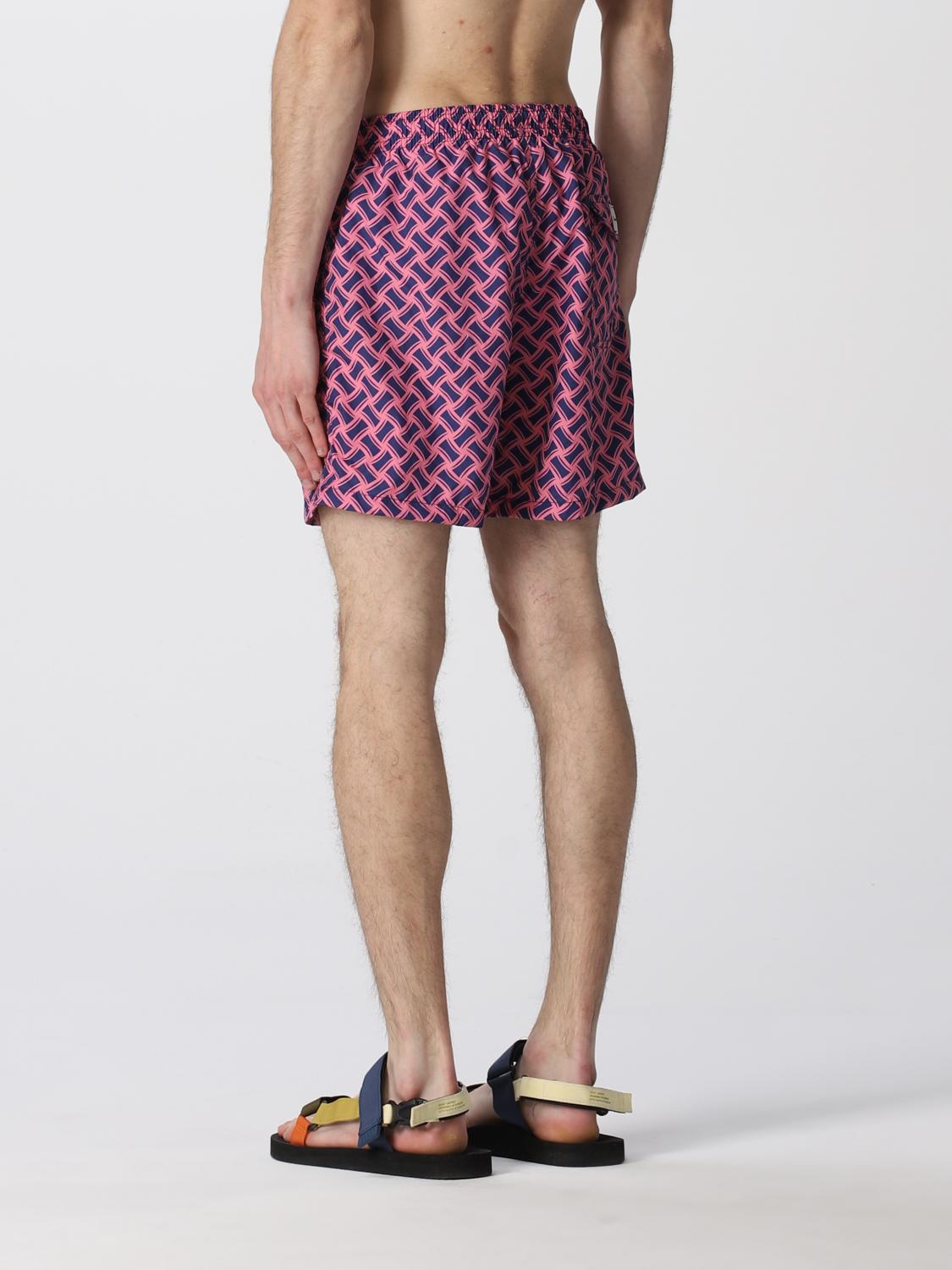 Drumohr Outlet Patterned boxer costume Pink Drumohr swimsuit