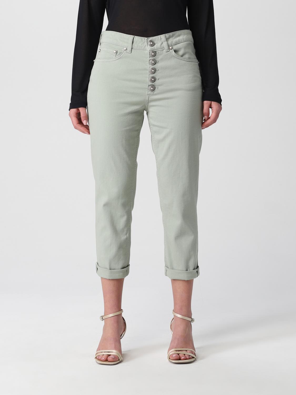 khaki green cropped jeans