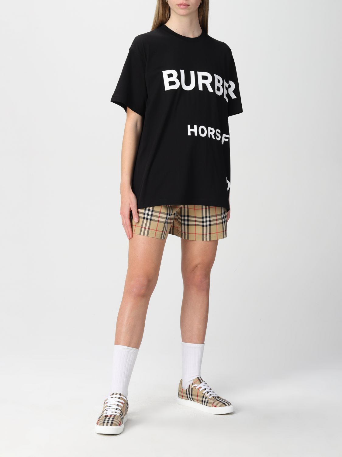 burberry print shirt womens