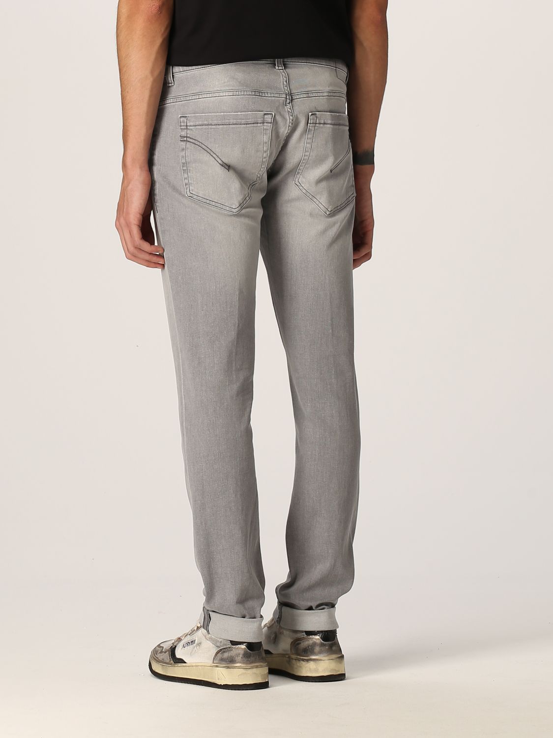 DONDUP: jeans in washed denim - Grey | Dondup jeans UP232DSE294CN4 ...