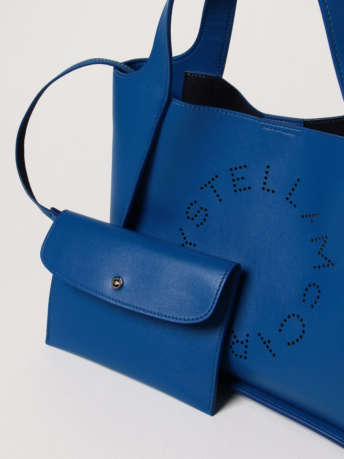 Womens Satchel bags and purses Stella McCartney Satchel bags and purses Stella McCartney Synthetic Mini Shoulder Bag Bags in Blue 