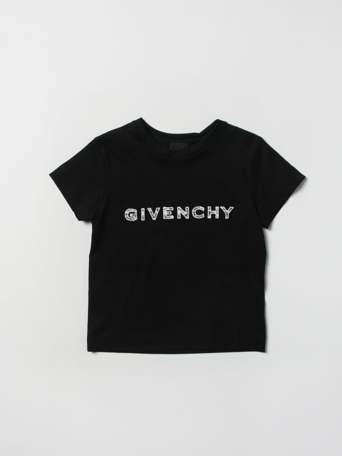 GIVENCHY: Tシャツ 男の子 - ブラック | Tシャツ Givenchy H15246 GIGLIO.COM